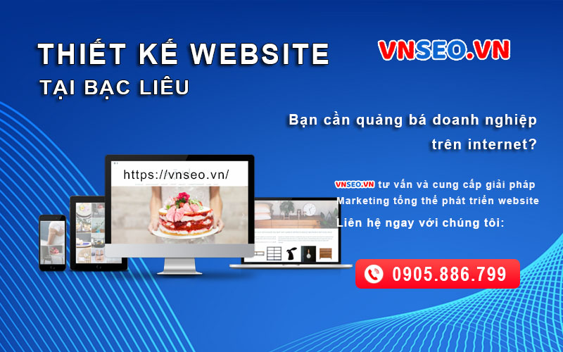 Thiết kế website tại Bạc Liêu