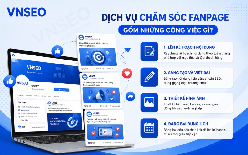 Công việc chăm sóc fanpage