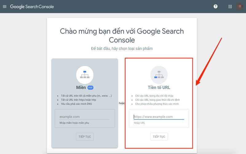 Cách xác minh website với Google Search Console