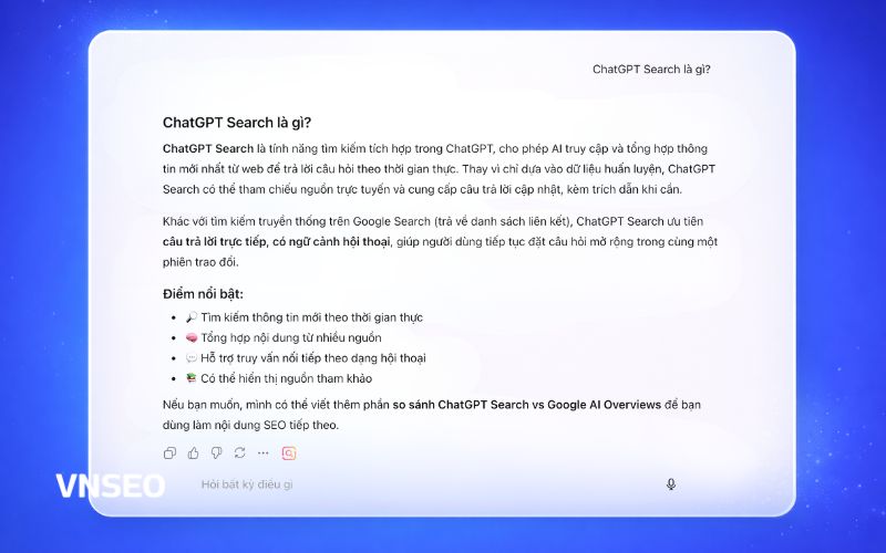 Tối ưu ChatGPT Search