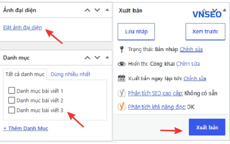 Kiểm tra và Xuất bản bài viết